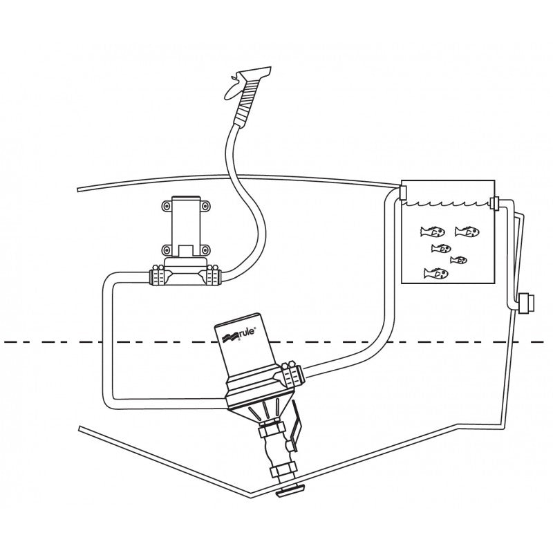 Rule Pompa Sommersa 1600GPH 12V FDP - OEM