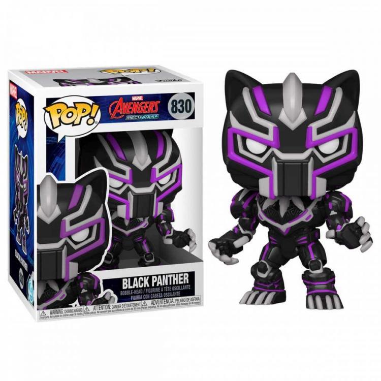 Funko Pop! Marvel Avengers Mech Strike – (830) Black Panther Vinylfigur 9 cm