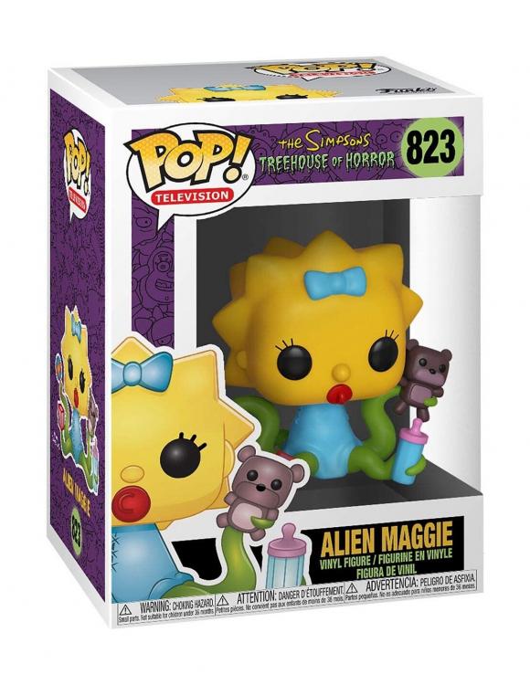 Funko Pop! Die Simpsons (823) Alien Maggie Vinyl Figur Horror Simpsons