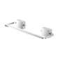 Chrome towel rail 30 cm, elegant and practical design for the bathroom - Velvet Series