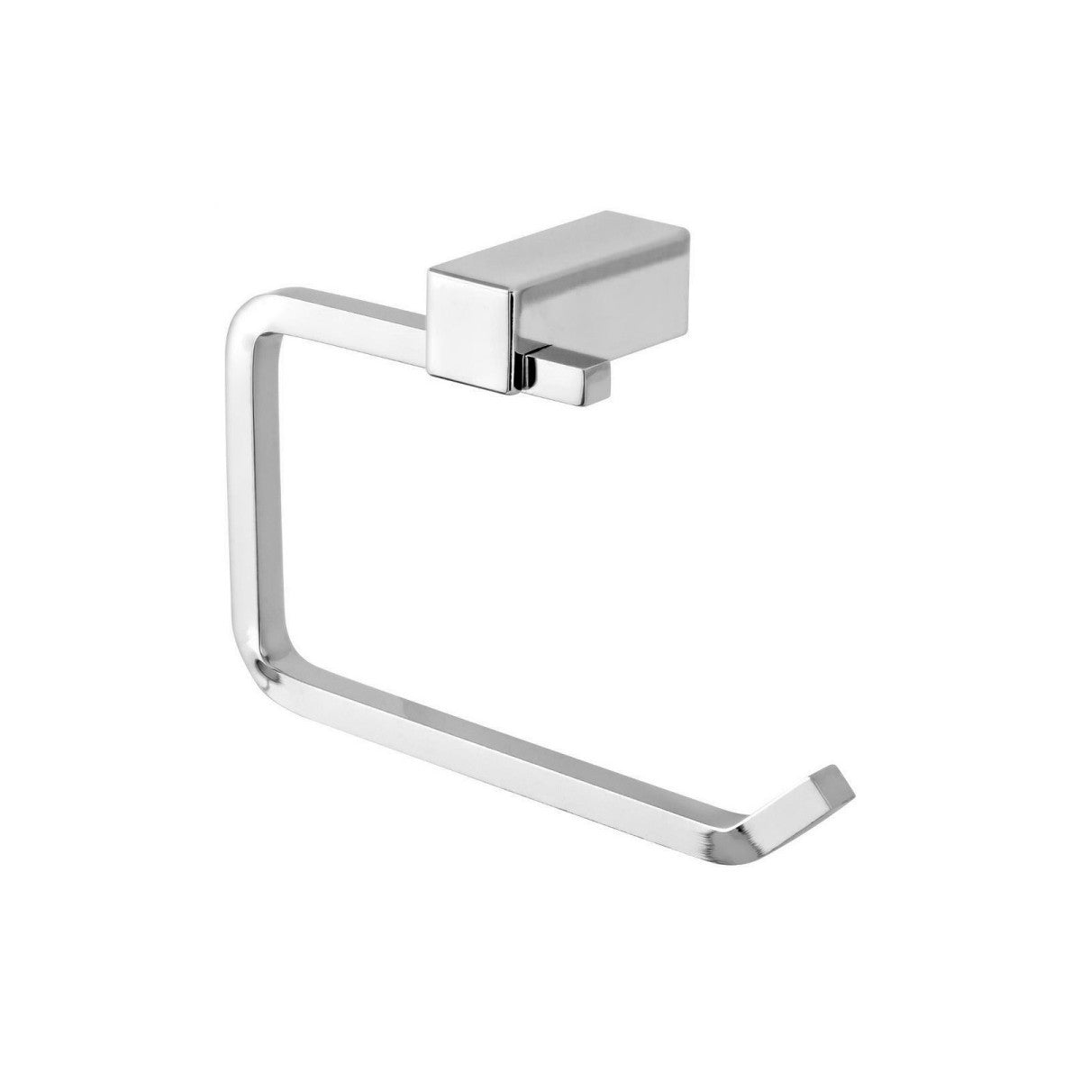 Porta rotolo cromato, design elegante e pratico per il bagno - Serie Unica