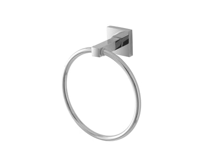 Porta salviette in cromo, design elegante e pratico per il bagno - Serie Rock