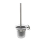 Satin steel toilet brush holder, modern and elegant design for the bathroom - City Line