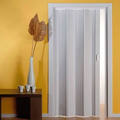 Porta soffietto da Interno 83x214cm in pvc bianco pastello
