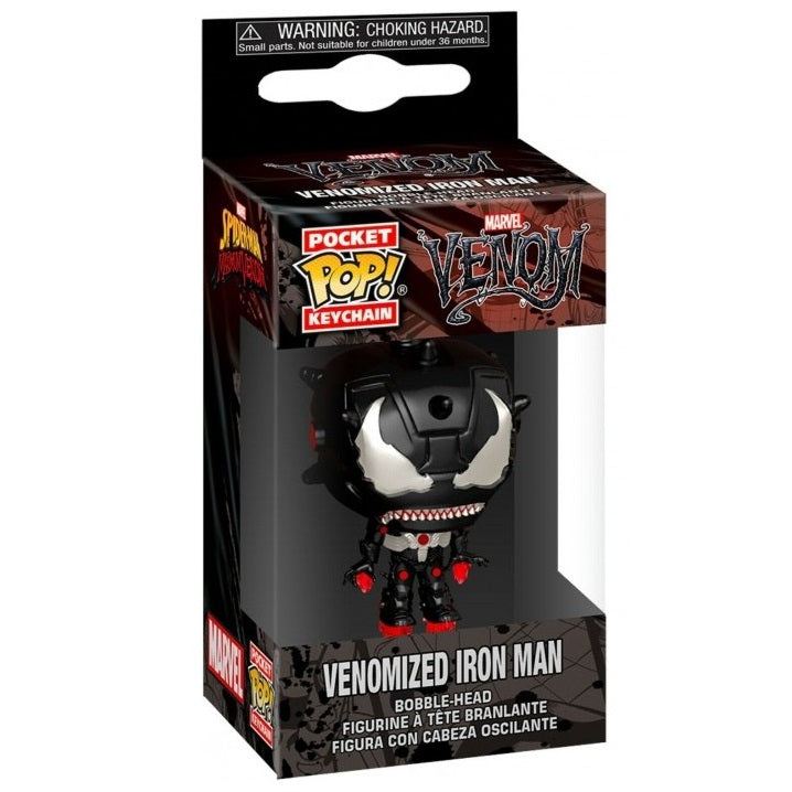 Funko Key! Rocket - Marvel Venom - Venomized Iron Man Figur 4cm Schlüsselanhänger