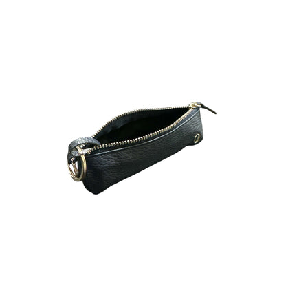 Micron Triangle Leather Keychain