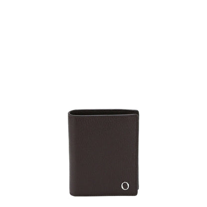 Micron Vertical Leather Wallet with Card Holder Gusset