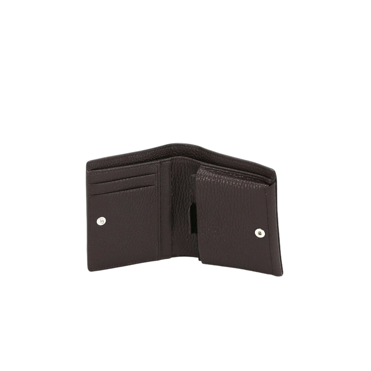 Micron Vertical Leather Wallet with Card Holder Gusset