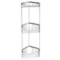 GEDY 3-Tier Corner Shower Caddy in Chromed Wire