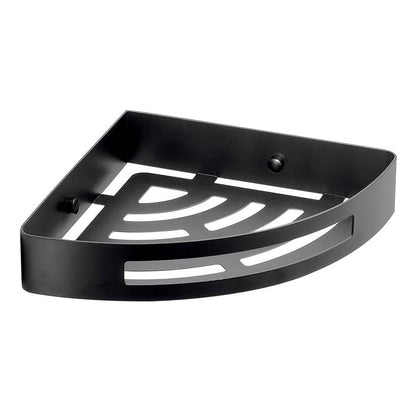 Portaoggetti doccia angolare GEDY linea Nerva colore Nero Matt