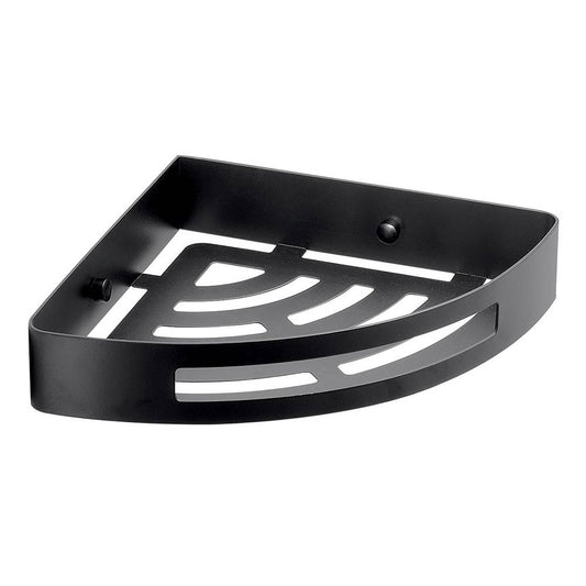 Portaoggetti doccia angolare GEDY linea Nerva colore Nero Matt