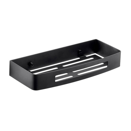 Portaoggetti doccia rettangolare GEDY linea Nerva nero matt