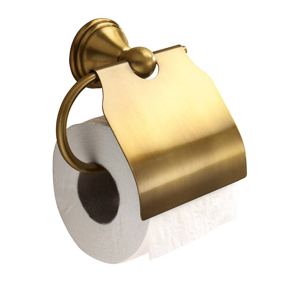 Portarotolo a muro coperto Gedy serie Romance colore Bronzo