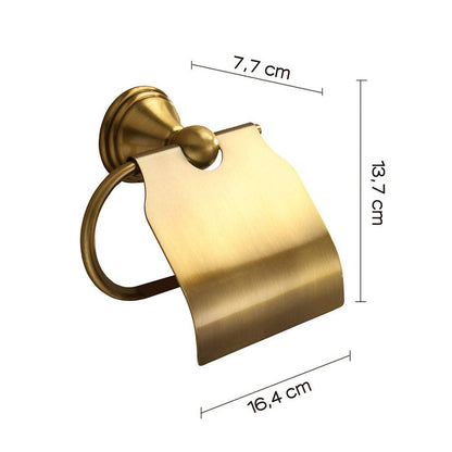 Portarotolo a muro coperto Gedy serie Romance colore Bronzo
