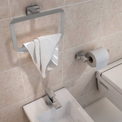 Portarotolo a muro Gedy in acciaio inox e cromall serie Atena