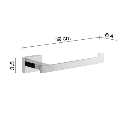 Portarotolo a muro Gedy in acciaio inox e cromall serie Atena