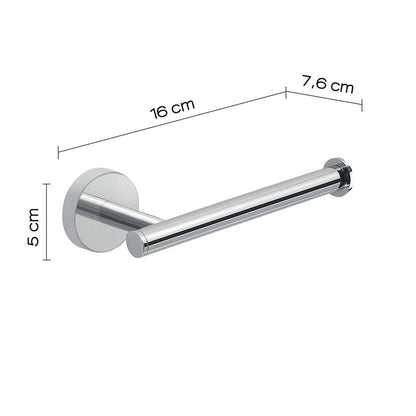Portarotolo a muro Gedy in acciaio inox e cromall serie Eros