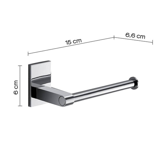 Portarotolo a muro Gedy in acciaio inox e cromall serie Maine