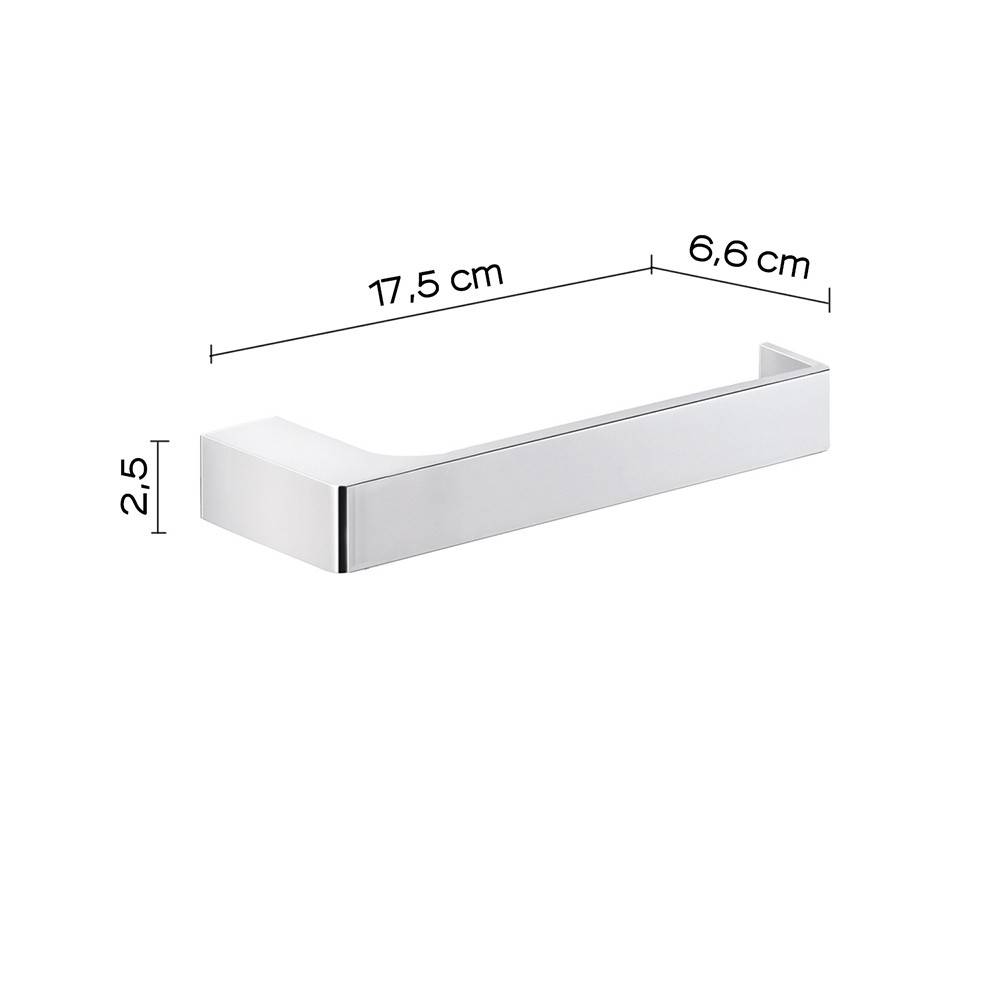 Portarotolo a muro Gedy in acciaio inox e cromall serie Pirenei