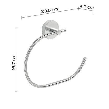 Portasalviette a muro GEDY linea Eros ad anello Cromato