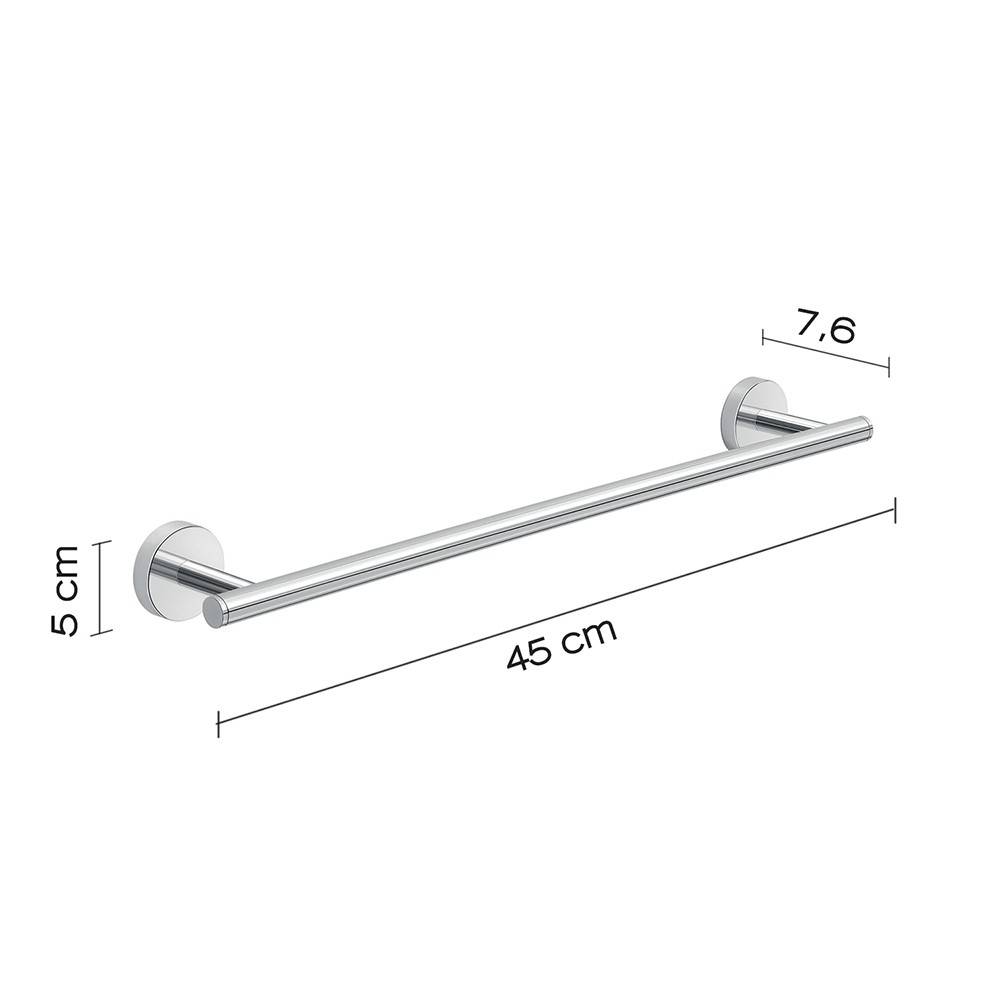 Portasalviette a muro GEDY linea Eros da 45cm colore Cromato