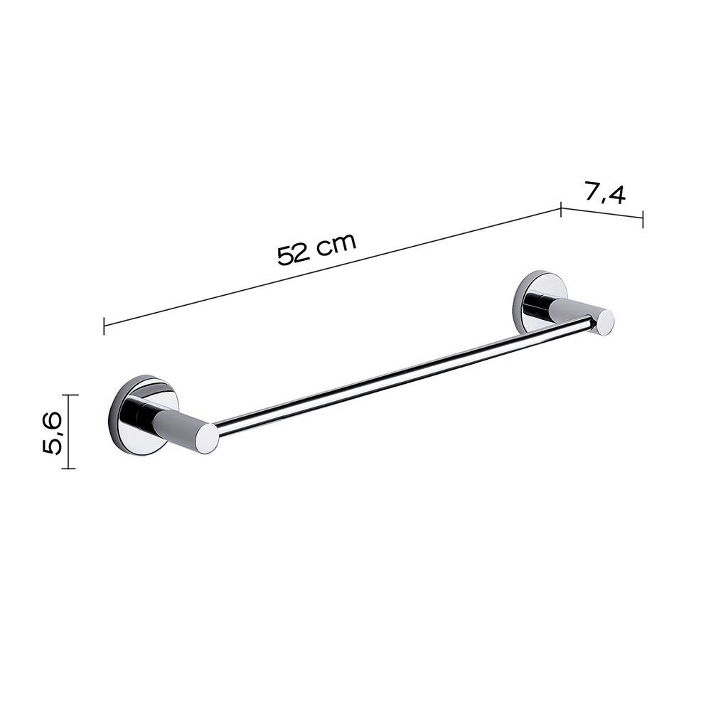 Portasalviette a muro GEDY linea Eros da 45cm Cromato