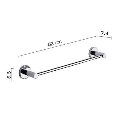 Portasalviette a muro GEDY linea Eros da 45cm Cromato