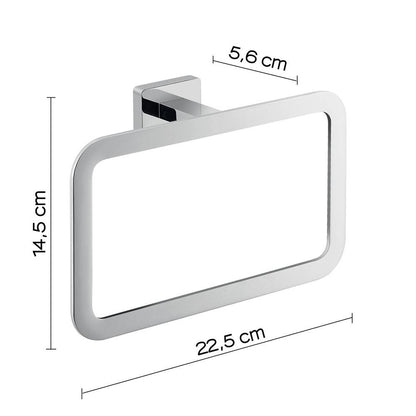 Portasalviette GEDY linea Atena ad anello colore Cromato