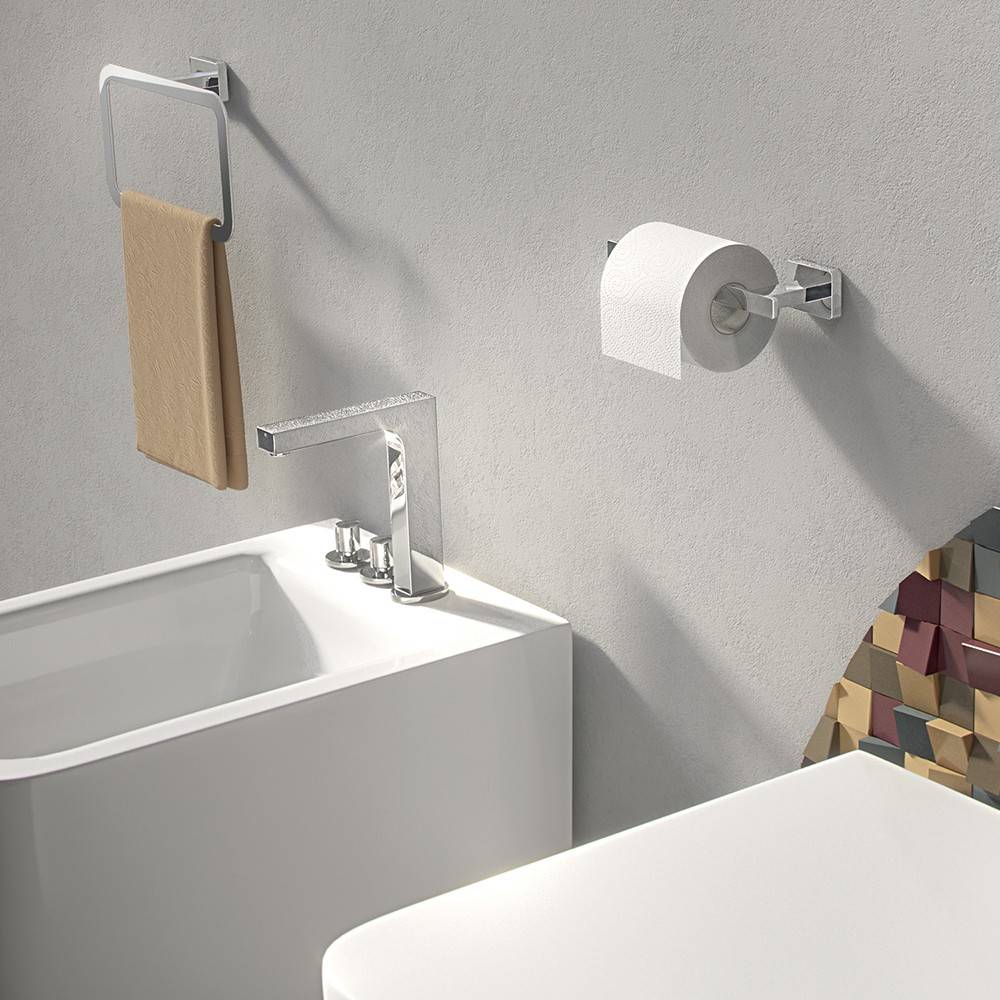 Portasalviette GEDY linea Atena ad anello colore Cromato