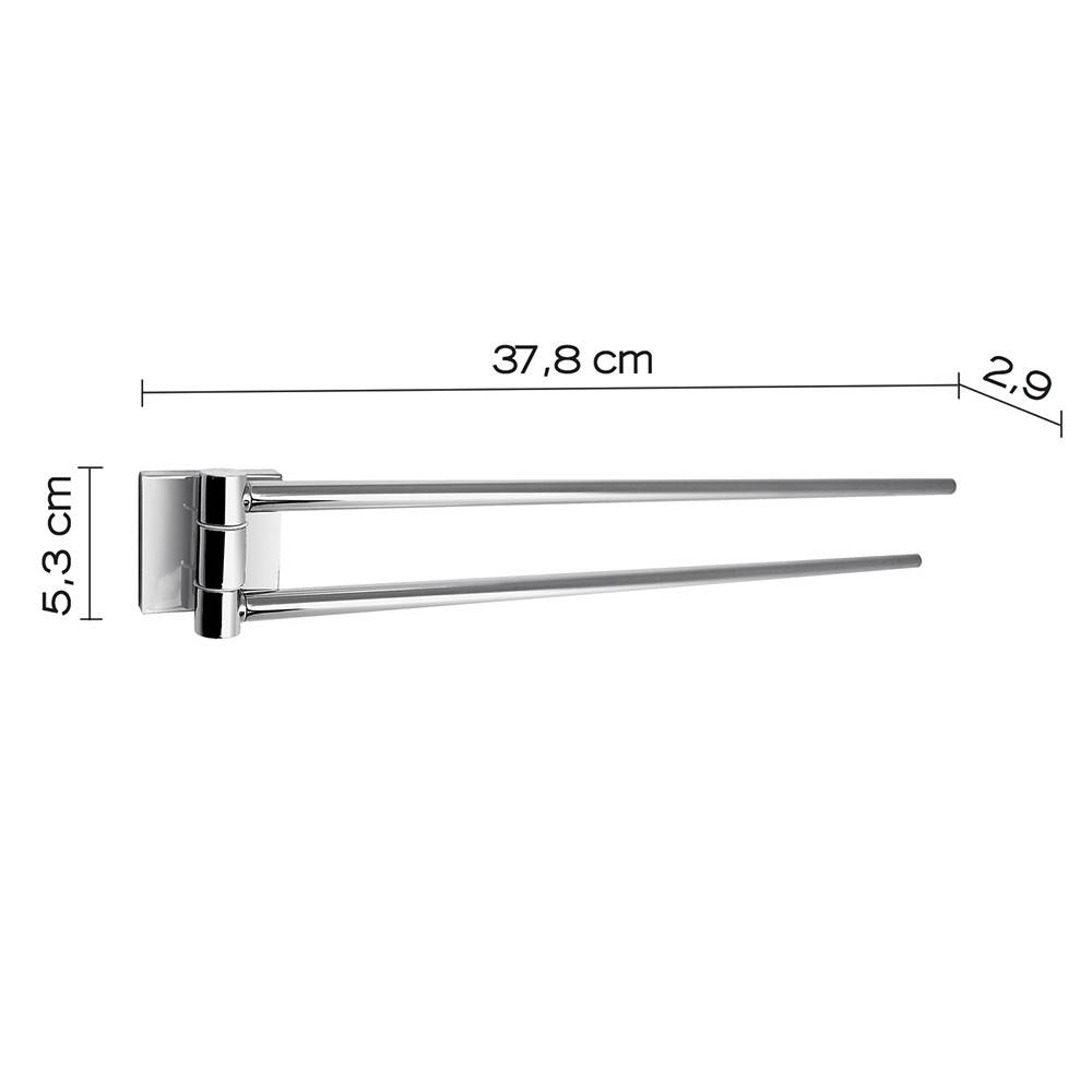 Portasalviette GEDY linea Fuji a snodo Cromato