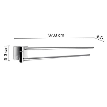 Portasalviette GEDY linea Fuji a snodo Cromato