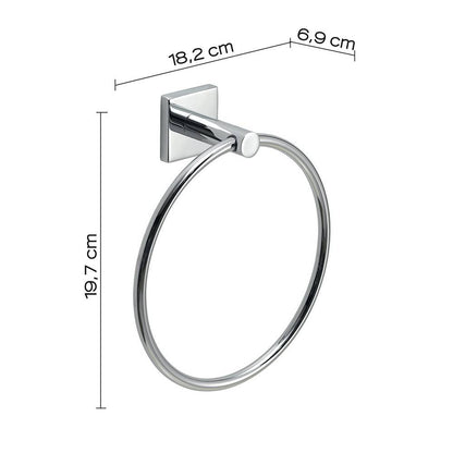 Portasalviette GEDY linea Fuji ad anello Cromato