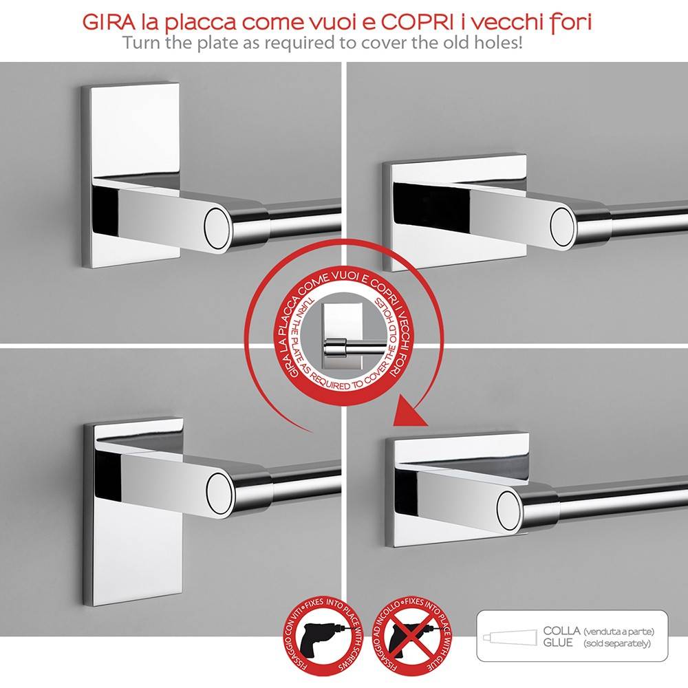 Portasalviette GEDY linea Maine a snodo Cromato