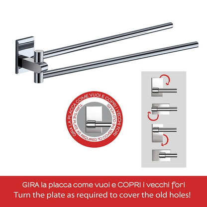 Portasalviette GEDY linea Maine a snodo Cromato