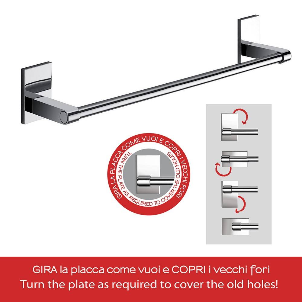 Portasalviette GEDY linea Maine da 35cm Cromato