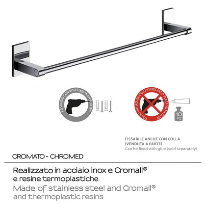 Portasalviette GEDY linea Maine da 45cm Cromato