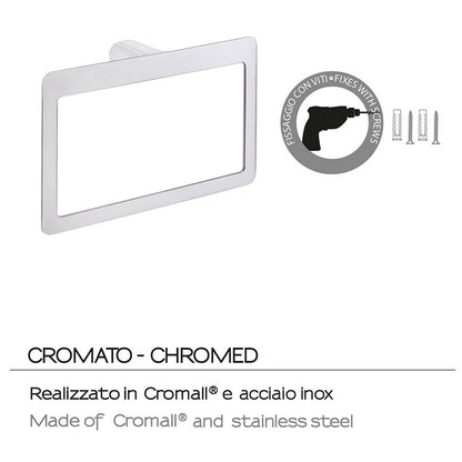 Portasalviette GEDY linea Pirenei ad anello Cromato