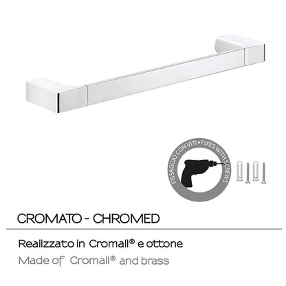 Portasalviette GEDY linea Pirenei da 35cm Cromato