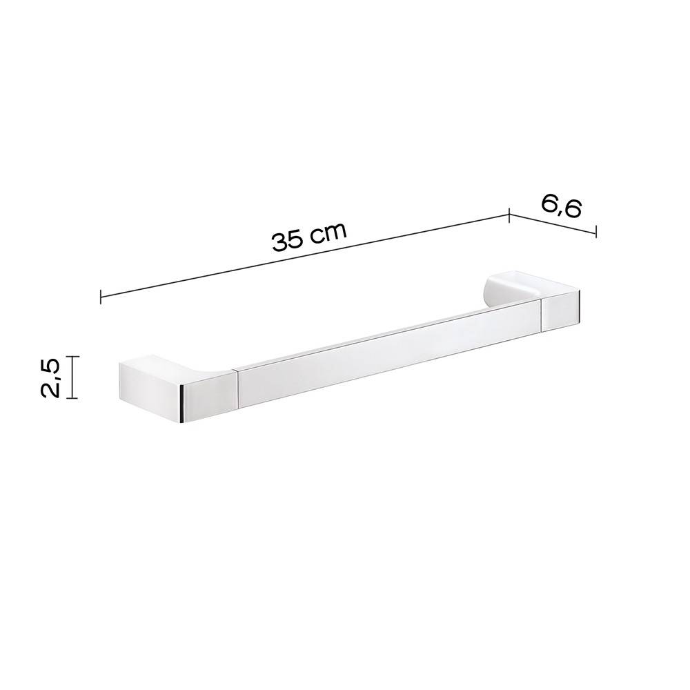 Portasalviette GEDY linea Pirenei da 35cm Cromato