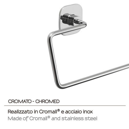 Portasalviette GEDY linea Teide ad anello Cromato