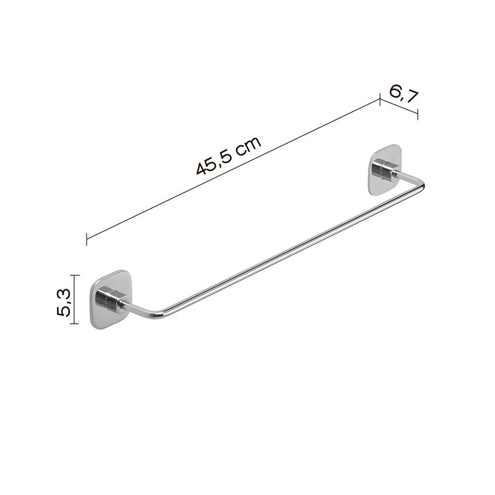Portasalviette GEDY linea Teide da 45cm Cromato