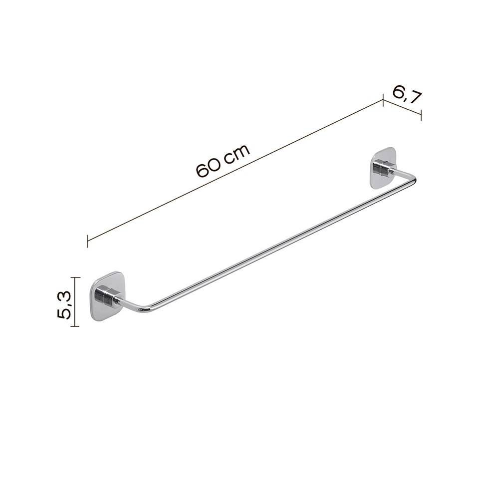 Portasalviette GEDY linea Teide da 60cm Cromato