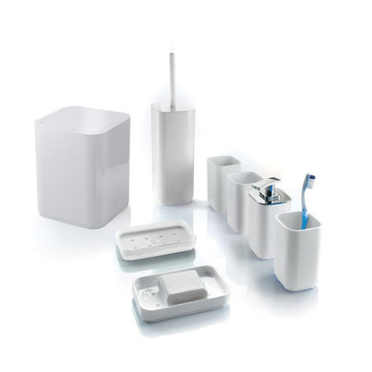 Portasapone d' appoggio GEDY linea Seventy in resina colore Bianco