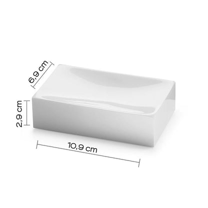 Portasapone d' appoggio GEDY linea Sofia in resina colore Bianco