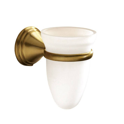 Portaspazzolini a Muro Gedy Romance Bronzo - Acciaio Inox e Vetro