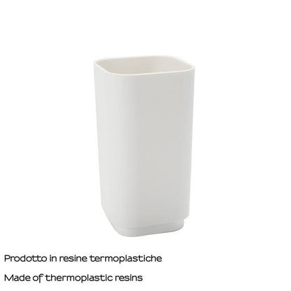 portaspazzolini d' appoggio GEDY linea Seventy in resina colore Bianco