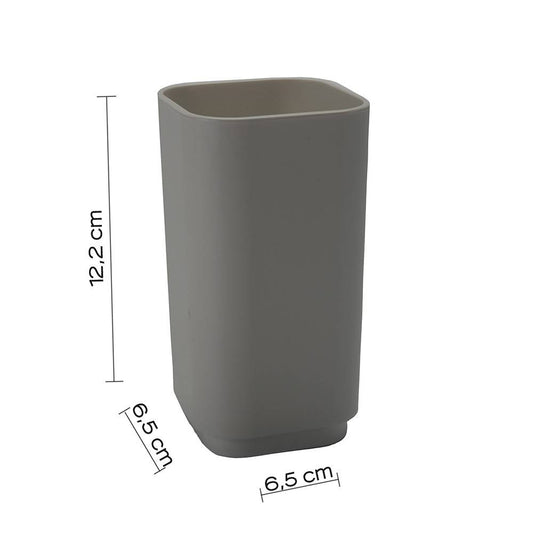 portaspazzolini d' appoggio GEDY linea Seventy in resina colore Grigio