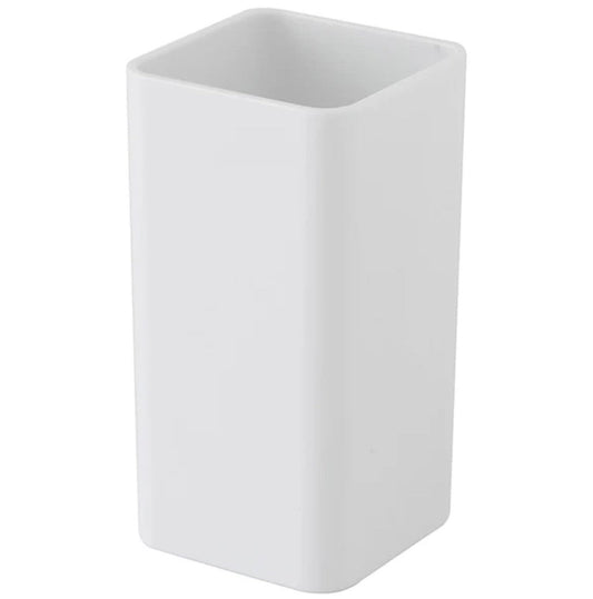 Portaspazzolino bianco della linea Star, pratico ed elegante per il tuo bagno.