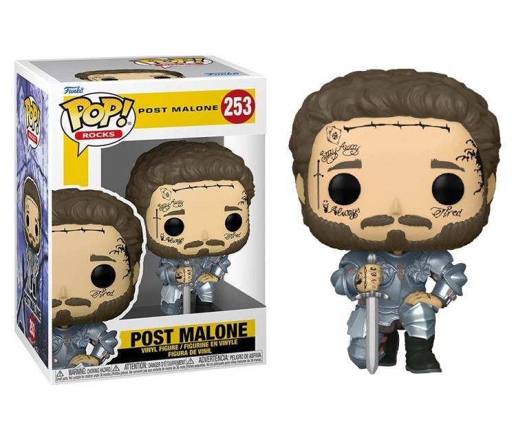 Funko Pop Rocks Knight Post Malone 258 Vinyl Figur Pop Sammlerstück