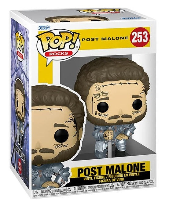 Funko Pop Rocks Knight Post Malone 258 Vinyl Figur Pop Sammlerstück